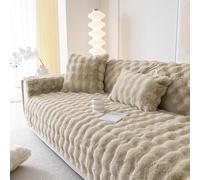 ABZDUNG Funda de sofá esquinera de Felpa de 1, 2, 3 o 4 plazas, Universal, Antideslizante, en Forma de L, Lavable, for Sala de Estar.(Q,90x240cm)