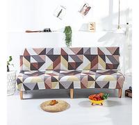 ABZDUNG Funda de sofá sin Brazos, elástica, for 2 y 3 plazas, for Cama sin Brazos, Plegable, con Sistema Clic-clac.(Q)