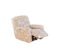 ABZDUNG Funda Universal de Terciopelo for sillón reclinable (4 Piezas), Antideslizante, de Primera Calidad, for sillón reclinable eléctrico de 1 Plaza.(Foglia)