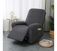 ABZDUNG Funda Universal for sillón reclinable, elástica, de Jacquard, de una Plaza con Bolsillo, extraíble.(C)