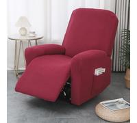 ABZDUNG Funda Universal for sillón reclinable, elástica, de Jacquard, de una Plaza con Bolsillo, extraíble.(K)