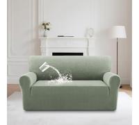 ABZDUNG Fundas de sillón Impermeables, 1 Pieza, elásticas, for Sala de Estar, Antideslizantes, Protector de Muebles, Funda de sofá Jacquard, Fundas for sillas de 1 Plaza(Sea Grass,2 Seater)