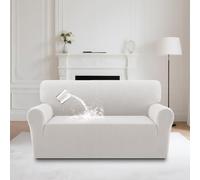 ABZDUNG Fundas de sillón Impermeables, 1 Pieza, elásticas, for Sala de Estar, Antideslizantes, Protector de Muebles, Funda de sofá Jacquard, Fundas for sillas de 1 Plaza(Pale Oak,2 Seater)