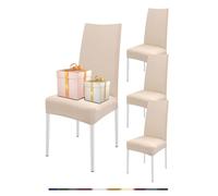 ABZDUNG Fundas elásticas for sillas con Respaldo, 2 Piezas, de Licra, for Comedor, universales, de Cocina, Lavables, for decoración del hogar y la Cocina.(Fiocchi Di Neve,4pcs)