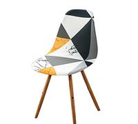 ABZDUNG Fundas elásticas for sillas escandinavas Fundas for sillas de Comedor escandinavas Funda de Asiento escandinava(Minimalismo,4 pezzi)