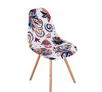 ABZDUNG Fundas for sillas escandinavas (4/6 Piezas), elásticas, for Comedor, Cocina y Respaldo.(Caduta Dei Fiori,2 pezzi)