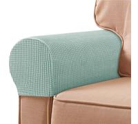 ABZDUNG Juego de 2 Fundas for reposabrazos de sofá, elásticas y Antideslizantes, for Proteger Muebles y sillones.(Verde Menta)