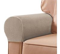 ABZDUNG Juego de 2 Fundas for reposabrazos de sofá, elásticas y Antideslizantes, for Proteger Muebles y sillones.(Sabbia)