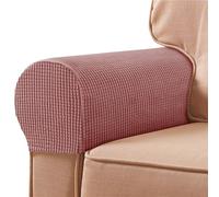ABZDUNG Juego de 2 Fundas for reposabrazos de sofá, elásticas y Antideslizantes, for Proteger Muebles y sillones.(Rosa Caldo)