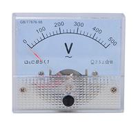 AC 0-500V Voltímetro Analógico, Medidor De Tensión Analógico Con Aguja con Precisión de 2,5, Comprobador de Tensión de Panel, para Empresas Industriales, Mineras, MetalúRgicas Y de Energía Eléctrica
