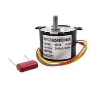 AC 110V/120V/127V Permanent Magnet Synchronous Motor 6W Speed Reducer Motors Controllable Positive And Negative Inversion(110VAC-20rpm)