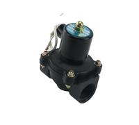 AC 220V 12V/24V 1/5.1 cm 3/10.2 cm 2.5 cm 5.1 cm Válvula solenoide de plástico normalmente cerrada DN15/20/25/32/40/50 (tamaño: 1-1/2 pulgadas, color: DC24V)