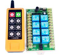 AC 220V 230V 8 Canales RF Inalámbrico Control Remoto Interruptor LED Interruptor Sistema Receptor Transmisor Módulo de relé, Lámparas Mando a Distancia Motor Messehallen Puerta Garaje Grúa Regulador