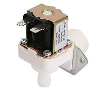 AC 220V G3 / 4 "Válvula de Solenoide Eléctrica de Agua de Rosca Plástico Normalmente Cerrado n/c Interruptor de Flujo de Entrada de Agua Para Máquina de Hielo