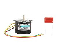AC 220V Motor de baja velocidad, 5-50RPM Miniatura de baja velocidad Bajo ruido Gran momento de fuerza Motor síncrono CW/CCW Pequeño eléctrico Baja velocidad ajustable y bajo ruido(5 rpm)