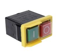 AC 250V 6A impermeable electromagnético pulsador máquina sierra cortador taladro On Off KJD6 5E4 interruptor solenoide impermeable