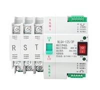 AC 400V 3P 63A 80A 100A Interruptor de transferencia automática de doble potencia Retardante de llama Resistente a altas temperaturas Milisegundos Conmutación rápida Montado en (él apuñaló)