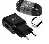 AC Adapter (cargador) original negro 10W / 15W + cable USB type-C EP-TA20EBECGWW