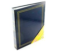 AC - Álbum para Fotos en Formato A4 con 4 Anillas, Ideal para Guardar Todas Tus Fotos y rememorar Momentos inolvidables, Tamaño de 32 x 27 x 5 cm, Color Azul