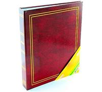 AC - Álbum para Fotos en Formato A4 Contiene 4 Anillas, Ideal para Guardar Todas Tus Fotos y rememorar Momentos inolvidables, Tamaño de 32 x 27 x 5 cm, Color Rojo