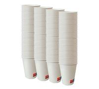 AC ALL CATERING 100 Vasos Desechables de Café Para Llevar - Vasos Cartón para Servir el Café, el Té, Bebidas Calientes y Frías (8 oz - 240 ml, Blanco)…