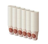 AC ALL CATERING 100 Vasos Desechables de Café Para Llevar - Vasos Cartón para Servir el Café, el Té, Bebidas Calientes y Frías (8 oz - 240 ml, Decorado)…