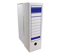 AC - Archivador definitivo, Caja Archivo Plegable de cartón, 2 Posiciones, Carpeta tamaño Folio, fácil Montaje, conservar Documentos, facturas, 36 x 25 x 9 cm (A4)