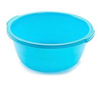 AC - Barreño Multiusos de plástico - Forma Redonda - Producto de Limpieza - Apto Uso Alimentario - Capacidad de 5 litros - Ø 28 x 11,5 cm - Color Verde