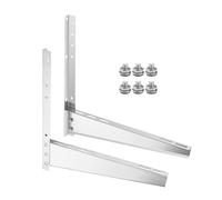 Ac Bracket, Window Ac Support, Load Bearing Space Saving Secure Fit Adjustable Height Long Lasting Weatherproof Frame, Stainless Steel Installation for Apartment, Basement, Bedroom, Home