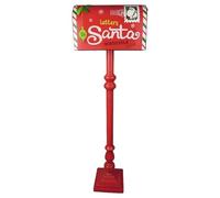 AC - Buzón Americano Navideño Letters Santa - Fabricado en Metal - Artículo para Decoración Navidad - 100 x 33 x 17 cm