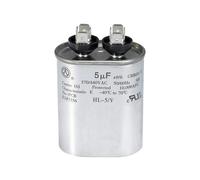 AC Capacitor 5uF or 5MFD ±6% 370V/440VAC CBB65 Oval Start for Heat Pump Air Conditioner，for electronic starter Run or Fan and Cool，Ten Years of Coverage Capacitance Meters