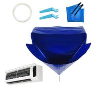 AC Cleaning Kit | PVC 130x65cm Waterproof Cover 2. Pipe Insert Board Drain Sheet | Reusable Air Conditioner Wash Bag Split System Service Tool | Indoor Unit Maintenance For Home Office Hotel Commerc