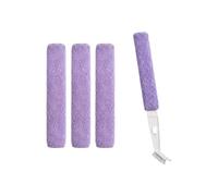 AC Coil Brush - Microfiber Crevice Cleaning Duster Stick HVAC Coil Cleaner | Air Conditioner Refrigerator Condenser Dust Dirt Grease Removal Brush For Home Appliance Maintenance Use