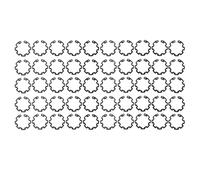 AC Compressor Coupling Snap Ring 1.3mm | 50PCS Black Iron Retaining Rings for 10S AC Compressor Coupling Shaft | Automotive AC Repair Parts/Car Maintenance