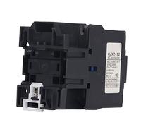 AC Contactor 32A 3 Pole 3 Phase, Industrial Electric Contactor with Silver Alloy Contacts and Copper Coil, DIN Rail Mount Power Contactor for Motor Control and Power Distribution (220V)