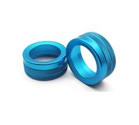 AC Control Switch Anillo De Perilla De Audio Y Aire Acondicionado para Cayenne Y para Panamera 911 HVAC Blower Fan Knob(Blue)