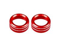 AC Control Switch Cubierta Del Botón De Volumen Y Radio Para Subaru BRZ, Toyotaes GR86 2021, 2022, 2023 Y 2024 HVAC Blower Fan Knob(2pcs Red Volume)