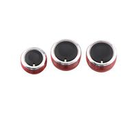 AC Control Switch Perilla Roscada para Aire Acondicionado Y Calefacción Manual para Octavia HVAC Blower Fan Knob(Red)