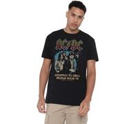 AC/DC ACDC Highway World Tour '79 Camiseta Unisex, Negro, S