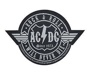 AC/DC ACDC - Parche Aufnäher - Rockn Roll Will Never die (recorte)