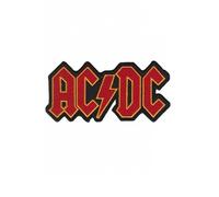Ac Dc ACDC - Parche bordado de oro rojo para planchar
