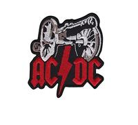 Ac Dc ACDC - Parche bordado para planchar con insignia de cañón, accesorio de recuerdo