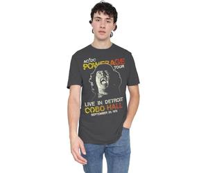 AC/DC ACDC Powerage Tour Camiseta Unisex, Carbón, L