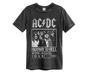 AC/DC Amplified Collection - Highway To Hell Poster Hombre Camiseta Gris Marengo S