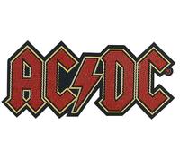 AC/DC Application Logo patch parche, Officially Licensed Products Classic Rock Artwork Iron-On/Sew-On, Embroidered parche parche