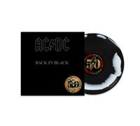 AC/DC – Back In Black: 50th Anniversary – Vinilo marmolado blanco y negro