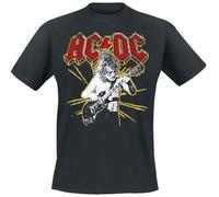 AC/DC Back in Black Hombre Camiseta Negro S 100% algodón Regular
