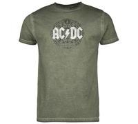 AC/DC Black Ice Hombre Camiseta Verde S 100% algodón Vorne Bedruckt, Hinten Bedruckt Regular