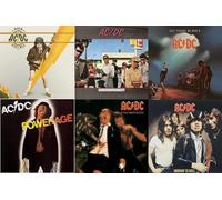 AC/DC Bon Scott - Paquete de 6 unidades: alto voltaje + Dirty Deeds Done Dirt Cheap + Let There Be Rock + Powerage + If You Want Blood + Highway to Hell