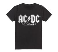 AC/DC Camiseta 50 Years Logotipo para Hombre (TV13367)